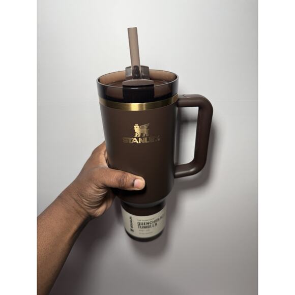 Authentic Stanley Limited Edition CHOCOLATE GOLD 40oz Quencher Tumbler BNWT BNIB - Picture 7 of 10